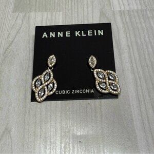 Anne Klein & Napier Bundle Gold and Silver Geometric Drop Earrings